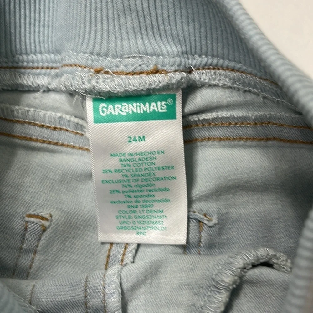 GARANIMALS LIGHT WASH JEANS 24 MONTHS